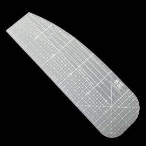논슬립 아이론 시접자 10 x 30cm 흰색눈금
